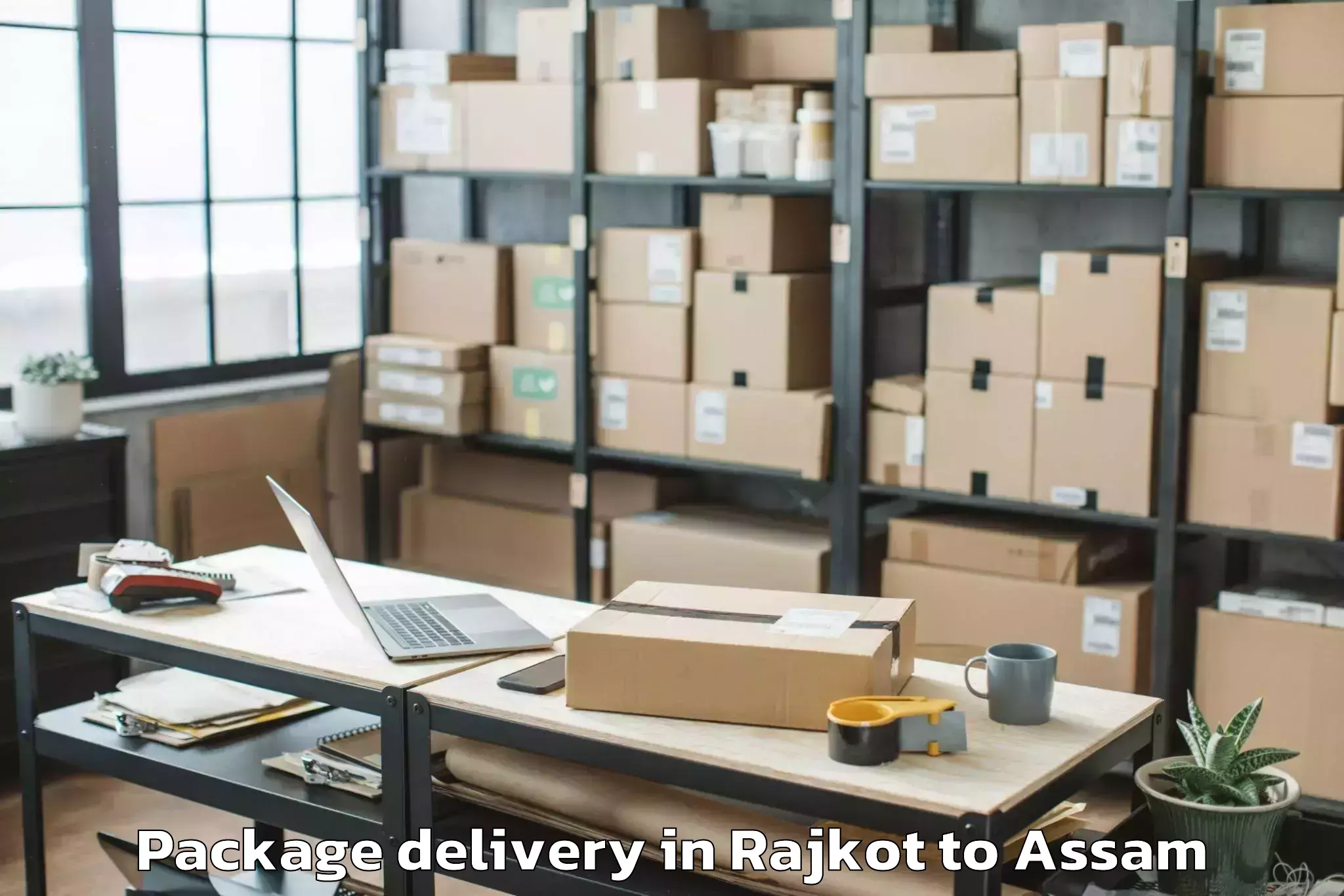 Book Your Rajkot to Gossaigaon Package Delivery Today